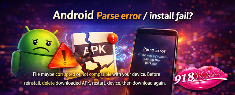 Parse error / install fail