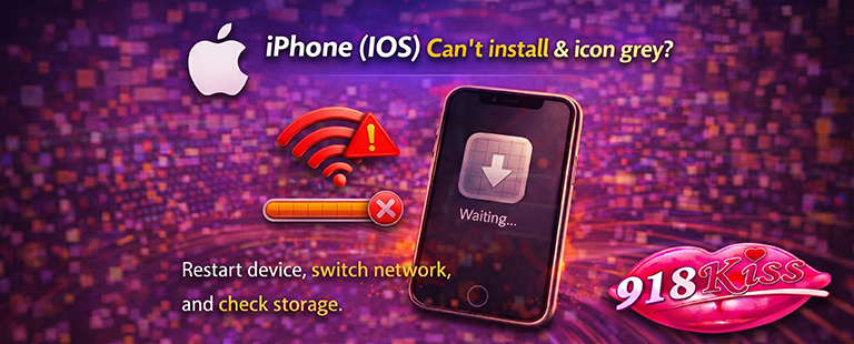 Can't install & icon grey