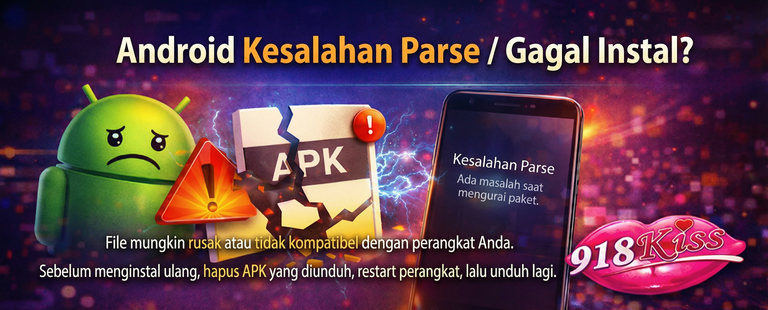 Kesalahan parse / instal gagal