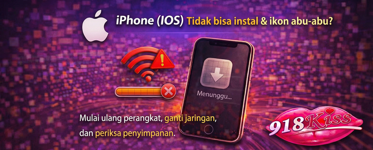 Tidak bisa instal & ikon abu-abu
