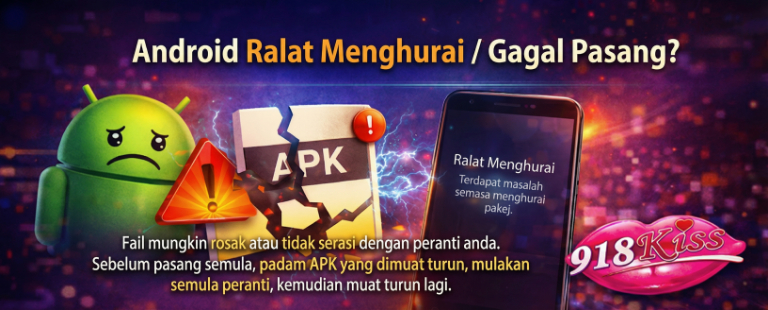 Ralat parse / pemasangan gagal